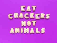 吃饼干动物食物排版粉红色的背景素食主义者概念股票照片
