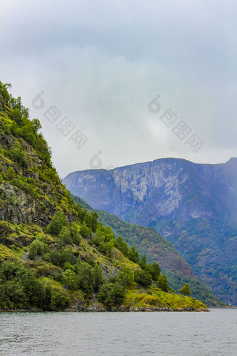 挪威美丽的山<strong>峡湾</strong>景观艾于兰<strong>峡湾</strong>Sognefjord挪威