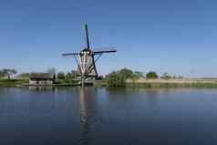 荷兰农村Lanscape风车著名的旅游网站