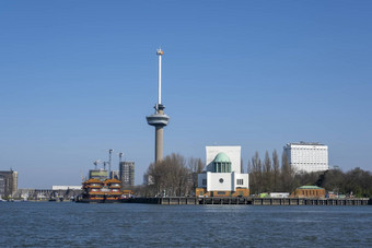 欧洲桅杆塔鹿特丹浮动中国人餐厅