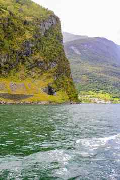 挪威美丽的山峡湾景观艾于兰峡湾Sognefjord挪威