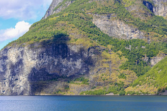 挪威美丽的山峡湾景观艾于兰峡湾Sognefjord挪威