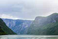 挪威美丽的山峡湾景观艾于兰峡湾Sognefjord挪威