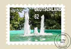 邮政邮票喷泉