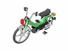 绿色摩托车地形