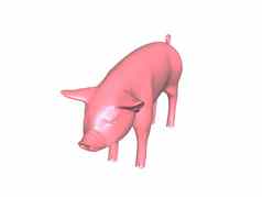 粉红色的猪嗅探
