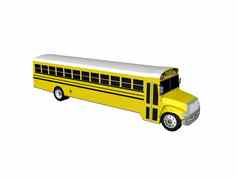黄色的学校公共汽车孩子们