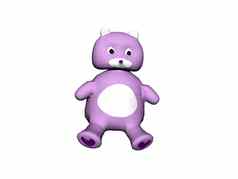 紫色的泰迪熊托儿所