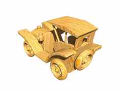 木玩具车孩子们的房间