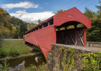巴拉克维尔覆盖桥保存毛刺<strong>桁架</strong>建设西维吉尼亚州