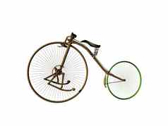 古董自行车大小的轮子