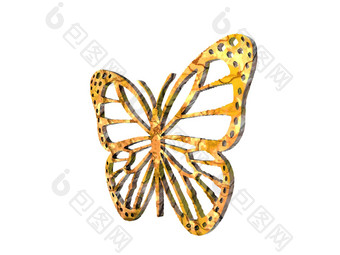 金胸针形式蝴蝶