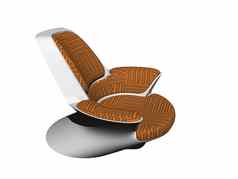 未来主义的椅子棕色（的）室内装潢