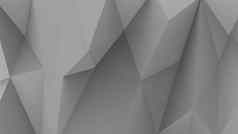 灰色的几何形状三角摘要现代向量黑暗光灰色的背景渲染水晶模式
