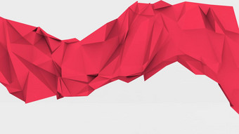 几何形状三角红色的波之后摘要现代向量白色背景渲染多边形呈现壁纸红色的摘要现代波水晶背景多边形行三角形模式形状壁纸插图低聚多边形设计未来主义的网络网络概念