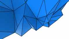 蓝色的摘要现代水晶背景多边形行三角形模式形状壁纸插图低聚多边形设计未来主义的网络网络概念