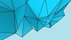 Azure摘要现代水晶背景多边形行三角形模式形状壁纸插图低聚多边形设计未来主义的网络网络概念