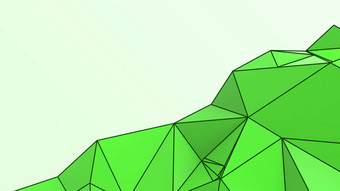绿色摘要现代水晶背景多边形行三角形模式形状壁纸插图低聚多边形设计未来主义的网络网络概念