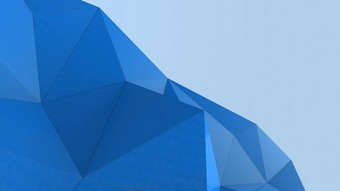 蓝色的摘要现代水晶背景多边形行三角形模式形状壁纸插图低聚多边形设计未来主义的网络网络概念
