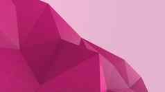 粉红色的摘要现代水晶背景多边形行三角形模式形状壁纸插图低聚多边形设计未来主义的网络网络概念