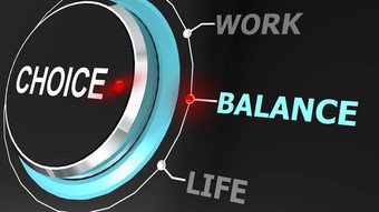 工作生活平衡选择旋钮