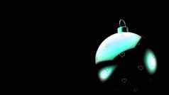 圣诞节Azure球心模式黑色的背景色彩斑斓的圣诞节球圣诞节树渲染插图圣诞节假期卡背景情人节爱卡通围巾