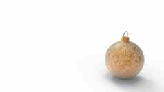 橙色圣诞节球橙色背景色彩斑斓的圣诞节球圣诞节树圣诞节玻璃金属塑料球集团装饰物挂假期装饰模板渲染插图