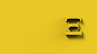 黄色的ethereum黄金标志图标孤立的颜色背景渲染孤立的插图cryptocurrency加密业务管理风险钱现金增长银行银行金融象征