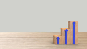 木块<strong>叠加</strong>楼梯蓝色的箭头梯职业生涯路径概念业务增长成功过程木木表格光灰色的背景渲染插图