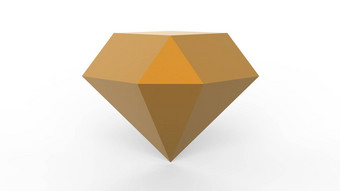 橙色<strong>钻石</strong>透明的珠宝水晶光蓝色的<strong>钻石</strong>黑暗光灰色的背景渲染插图孤立的低聚模型简单的Copyspace文本