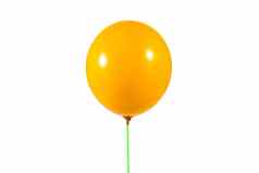 黄色的颜色气球孤立的