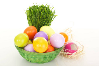 复活节鸡蛋篮子