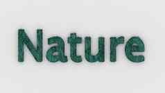 自然词Azure白色背景新鲜的草信孤立的插图自然动物妈妈。生态系统环境森林生物渲染高质量模板横幅