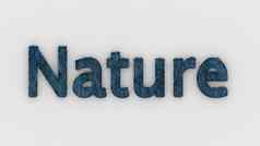 自然词蓝色的白色背景新鲜的草信孤立的插图自然动物妈妈。生态系统环境森林生物渲染高质量模板横幅