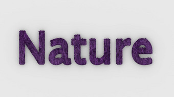 自然词紫色的白色背景新鲜的草信孤立的插图自然动物妈妈。生态系统环境森林生物渲染高质量模板横幅