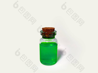 药水绿色液体炼金术集瓶小玻璃瓶彩色的液体游戏角色玩魔法药水软木塞塞拉普瓶药水颜色瓶