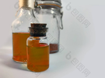 药水橙色液体炼金术集烧瓶小玻璃瓶彩色的液体游戏角色玩魔法药水软木塞塞拉普瓶药水颜色瓶