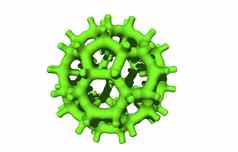 巴基球环结构使碳原子形式球