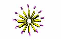 色彩斑斓的螺旋花
