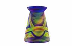 彩色的玻璃花瓶表格装饰
