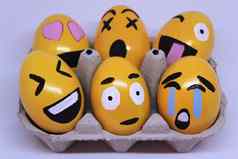 表情符号复活节鸡蛋