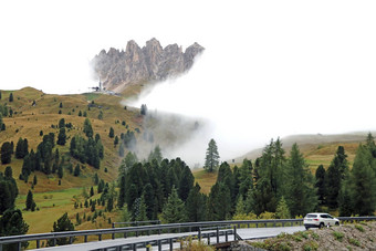 白云石山脉山景观白云石山脉山提洛尔意大利