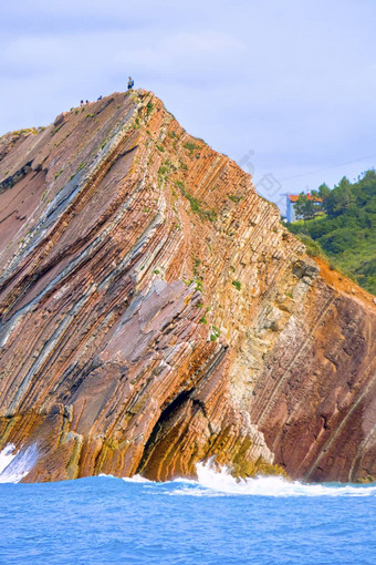 飞翔悬崖巴斯克海岸联合国教科文组织全球地质公园西班牙