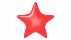 红色的明星颜色背景渲染插图金明星溢价评论