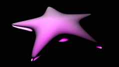 紫色的明星颜色背景渲染插图金明星溢价评论