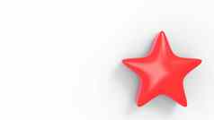 红色的明星颜色背景渲染插图金明星溢价评论