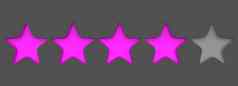 紫色的明星颜色背景渲染插图金明星溢价审查