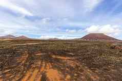 风景优美的视图火山景观自然公园召开