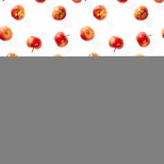 无缝的模式成熟的苹果热带水果摘要背景苹果无缝的模式白色背景