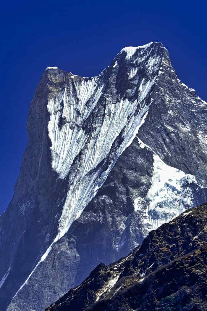 machapuchare神圣的山鱼尾巴安纳普尔纳峰保护区域喜马拉雅山脉尼泊尔